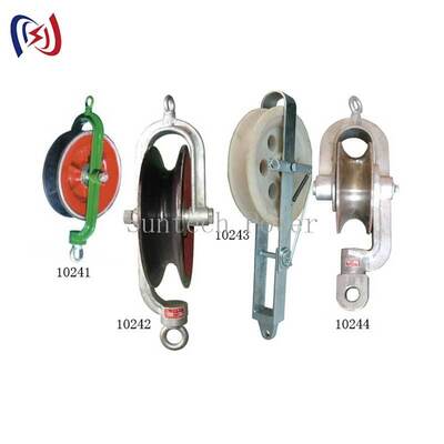 Professional Hold Down Wire Block with 10-40KN Rated Load and Aluminum Sheave for Secure Anchoring on Transmission Lines