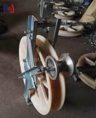 Professional Grounding Roller Stringing Block with Non-Conductive Design for Damage-Free Installation of OPGW and 508mm Sheave Diameter