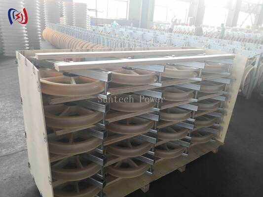 Professional Helicopter Stringing Block with Φ508×75 Sheave and 1-5 Sheaves for Aerial Conductor Installation