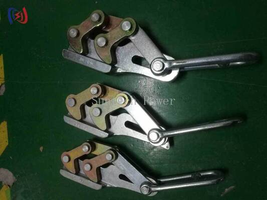 Professional Dual Cam Earth Wire Gripper with 10-30KN Rated Load for 11-15mm Wires and Corrosion Resistant Come Along Clamp