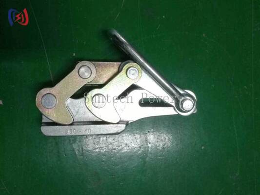 Professional Dual Cam Earth Wire Gripper with 10-30KN Rated Load for 11-15mm Wires and Corrosion Resistant Come Along Clamp