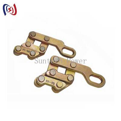 Professional Parallel Earth Wire Gripper with 10-30KN Rated Load and 13-26mm Max Open for Simultaneous Tensioning of Twin Ground Wires