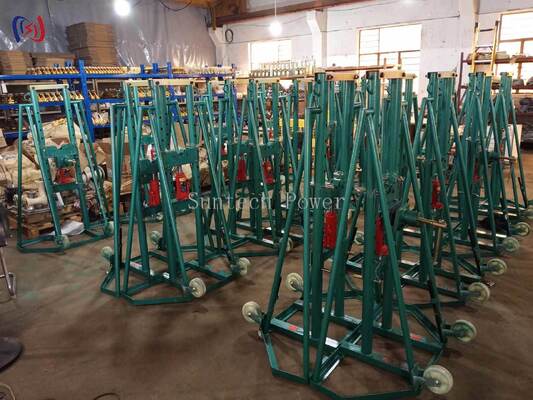 Hydraulic Cable Reel Stand with 50-300KN Rated Load and 2400-5000mm Diameter for Safe Cable Handling