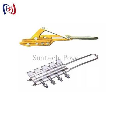 Come Along Clamp 8-20mm Diameter with 16-45KN Rated Load and 3.8-5.6KG Weight for Transmission Line Stringing
