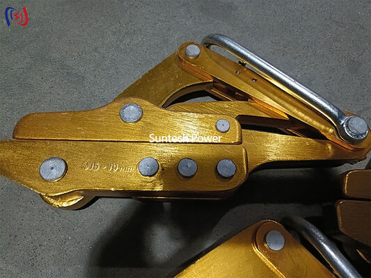 Come Along Clamp 8-20mm Diameter with 16-45KN Rated Load and 3.8-5.6KG Weight for Transmission Line Stringing