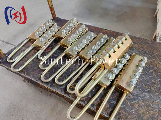 Bolt Type Anti Twist Steel Rope Gripper Come Along Clamp 20-100KN for Transmission Line Stringing with 7-24mm Diameter
