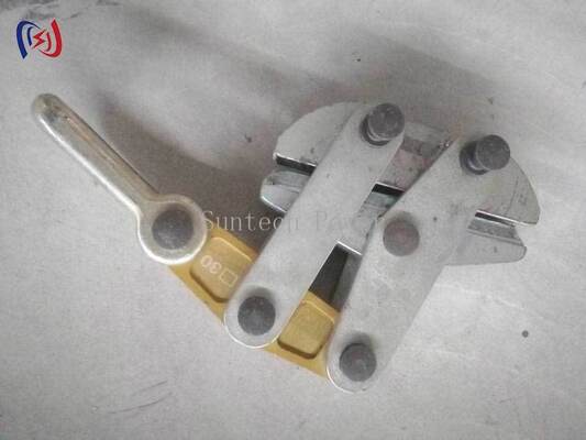 Anti Twist Steel Rope Gripper Come Along Clamp 50-200KN for 11-30mm Transmission Line Stringing