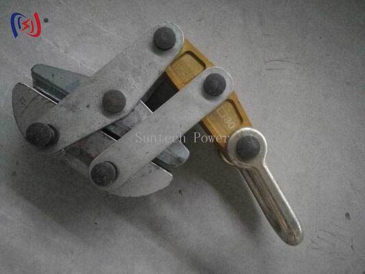 Anti Twist Steel Rope Gripper Come Along Clamp 50-200KN for 11-30mm Transmission Line Stringing
