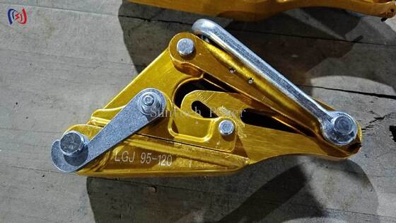 Aluminum Alloy Come Along Clamp with 7-80KN Rated Load and 14-48mm Max Open for Transmission Line Stringing