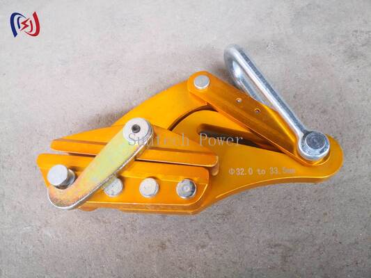 Aluminum Alloy Come Along Clamp with 7-80KN Rated Load and 14-48mm Max Open for Transmission Line Stringing
