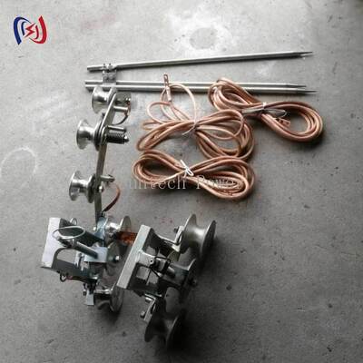 Conductor Grounding Block 50mm Bottom Diameter for Induced Electricity Removal with 100A Max Current