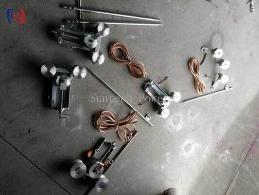 Conductor Grounding Block 50mm Bottom Diameter for Induced Electricity Removal with 100A Max Current
