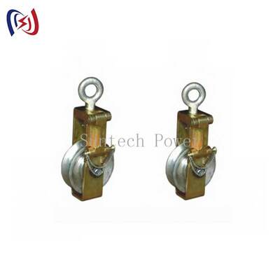 Conductor Stringing Block with 30-80KN Rated Load and 140-180mm Sheave Diameter for Overhead Line Work