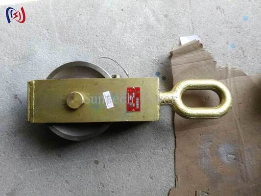 Conductor Stringing Block with 30-80KN Rated Load and 140-180mm Sheave Diameter for Overhead Line Work