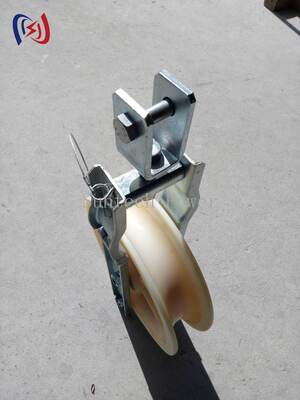 5-20KN Rated Load Single Sheave Stringing Block with Ball Bearing Mounted Lightweight Aluminum or Nylon Sheave