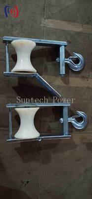 Aerial Cable Stringing Block with 120x130mm Sheave Size and 5KN Rated Load for ABC Bunched Conductor