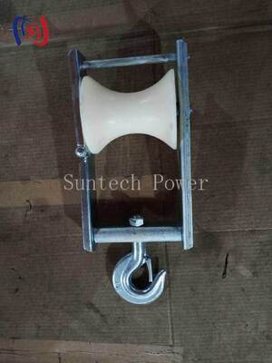 Aerial Cable Stringing Block with 120x130mm Sheave Size and 5KN Rated Load for ABC Bunched Conductor