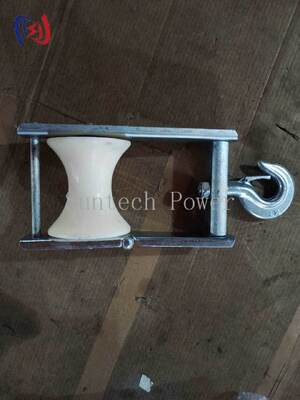 Aerial Cable Stringing Block with 120x130mm Sheave Size and 5KN Rated Load for ABC Bunched Conductor