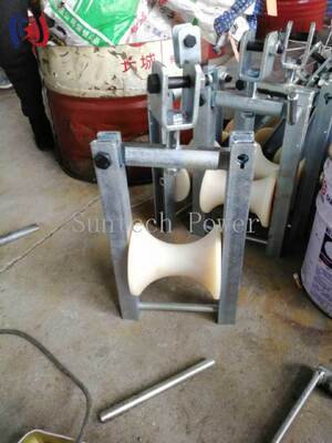 Aerial Cable Stringing Block with 120x130mm Sheave Size and 5KN Rated Load for ABC Bunched Conductor
