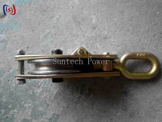 10-200KN Rated Load Hoisting Tackle with Aluminum Alloy Frame and MC Nylon Sheave for Power Construction