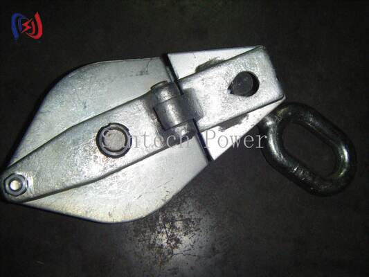 10-200KN Rated Load Hoisting Tackle with Aluminum Alloy Frame and MC Nylon Sheave for Power Construction