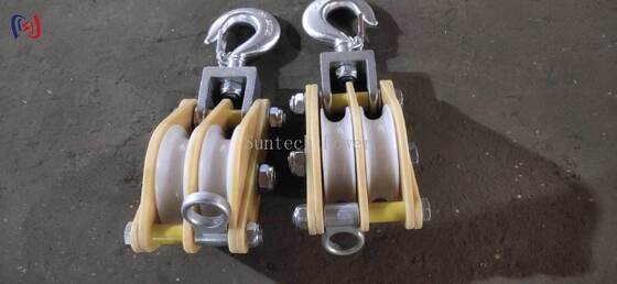 5-50KN Insulated Hoisting Tackle with Epoxy Resin Plate and MC Nylon Sheave for Live Line Work