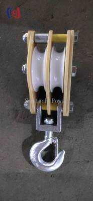 5-50KN Insulated Hoisting Tackle with Epoxy Resin Plate and MC Nylon Sheave for Live Line Work