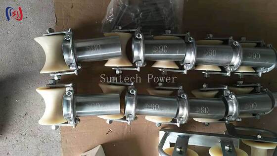 80-200mm Lockable Corrosion Resistant Cable Roller Pulley for Tube Entrance Protection