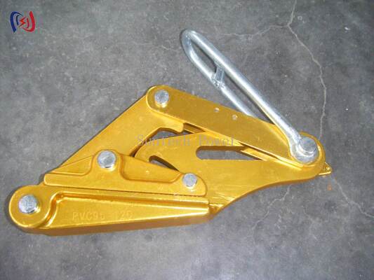 Non-Damaging 7075-T6 Aluminum Alloy Insulated Conductor Gripper with Self-Tightening Jaw Mechanism