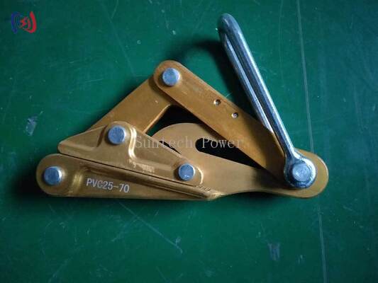 Non-Damaging 7075-T6 Aluminum Alloy Insulated Conductor Gripper with Self-Tightening Jaw Mechanism
