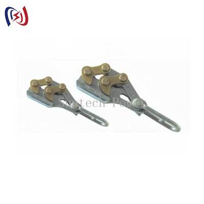 Steel Strand Come Along Clamp with 10-30KN Rated Load and 11-15mm Diameter Dual Cam Wire Gripper