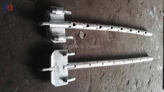 High-Strength Aluminum Alloy Head Board for Two Bundle Conductors with 80-180KN Rated Load and Anodized Surface Treatment