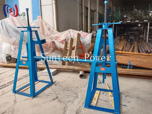 Heavy Duty Simple Reel Stand with 10-50KN Rated Load and 450-1300mm Height Adjustment for Cable Reels