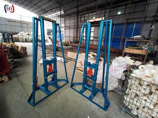 Hydraulic Cable Reel Stand with 50-300KN Rated Load for 2400-5000mm Diameter Drums and High-Tensile Steel Frame