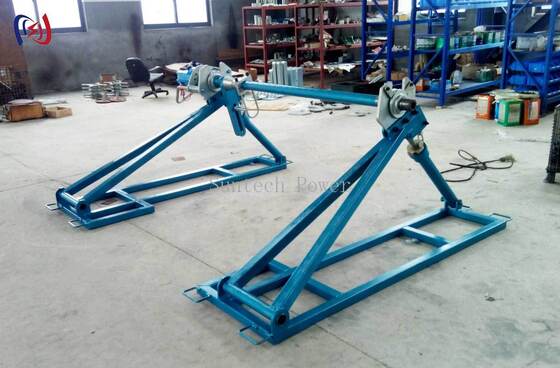 Hydraulic Conductor Reel Stand with 5000-7000kg Max Reel Weight and 45rpm Max Speed for Overhead Line Stringing
