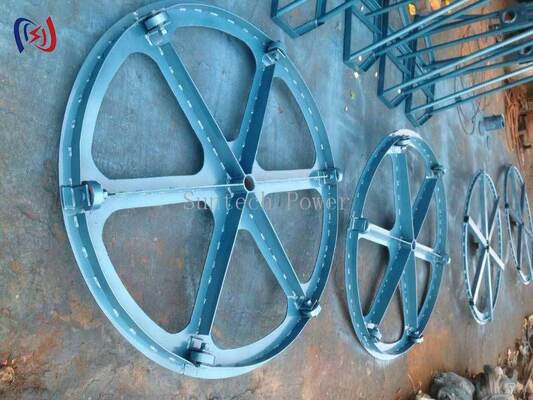 Vertical Cable Reel Stand with 10-70KN Rated Load and Space-Saving Vertical Design for 500-1500mm Reels