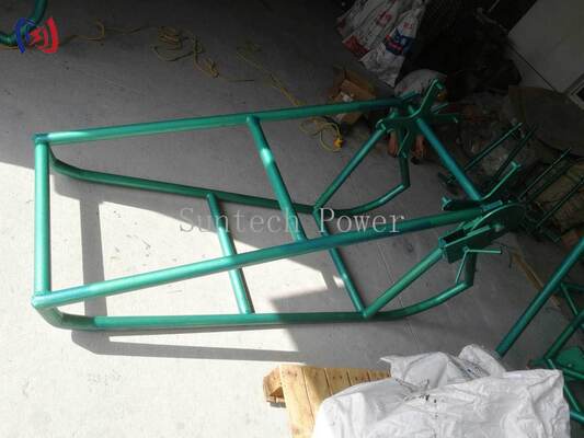Heavy Duty Galvanized Steel Rope Reel Stand with Modular Assembly and Sealed Bearing Rotation for Industrial Rope Storage