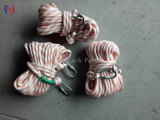 Insulated Nylon Rope 6-24mm Diameter 0.9-14KN Break Force UV Stabilized for Live Line Maintenance
