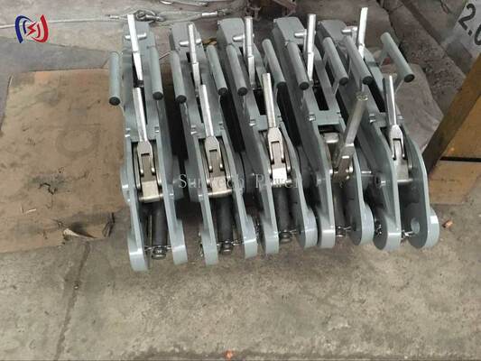 Wire Rope Handle Hoist with 8-54KN Rated Load Manual Ratchet Lever and 20m Steel Rope for Power Line Construction