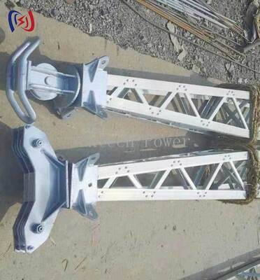 Modular Lattice Gin Pole with Corrosion-Resistant Coating for 8-18m Power Tower Construction