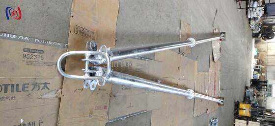 A-Shape Tubular Gin Pole with 120x7mm Tube Diameter, 6-13m Length, and Corrosion-Resistant Coating for Transmission Tower Construction
