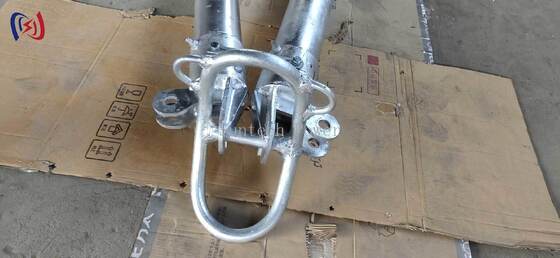 A-Shape Tubular Gin Pole with 120x7mm Tube Diameter, 6-13m Length, and Corrosion-Resistant Coating for Transmission Tower Construction