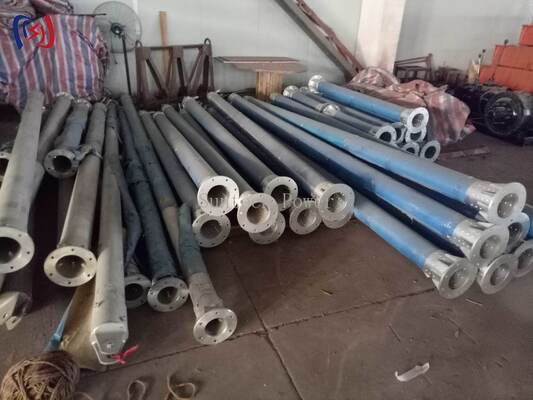 A-Shape Tubular Gin Pole with 120x7mm Tube Diameter, 6-13m Length, and Corrosion-Resistant Coating for Transmission Tower Construction