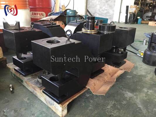 500KN Hydraulic Hole Punch Machine with 20CrMnTi Forged Steel Body and 115mm Throat Diameter Busbar Puncher