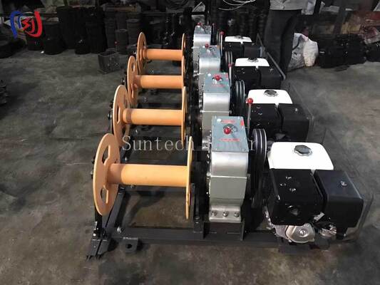 Cable Pulling Winch 3-5T Gasoline Engine for Underground Power Cable Laying