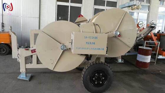 2x35KN Hydraulic Cable Tensioner 4000KG Hydraulic Puller Tensioner for Overhead Conductor Stringing