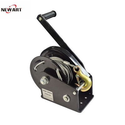 1800lb Self Locking Automatic Brake Winch , Small Hand Winch In Stock