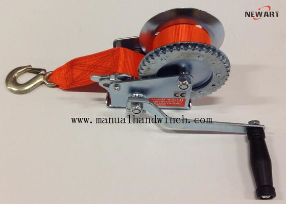 Color Strap 3000Lb Mini Manual Winch With Webbing