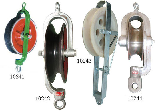 Overhead Line Round Belt  Hold Down Wire Cable Pulley Stringing Block