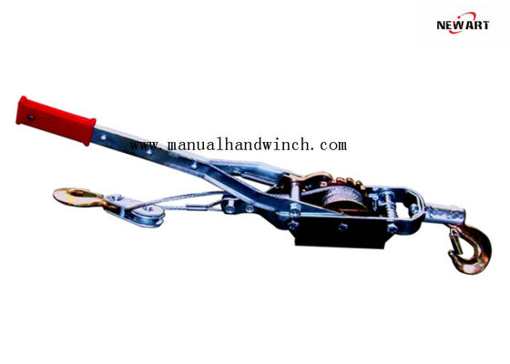 Singe Gear Double Hooks Small Easy Operation Hand Winch Cable Puller , Four Ton Hand Winch Puller